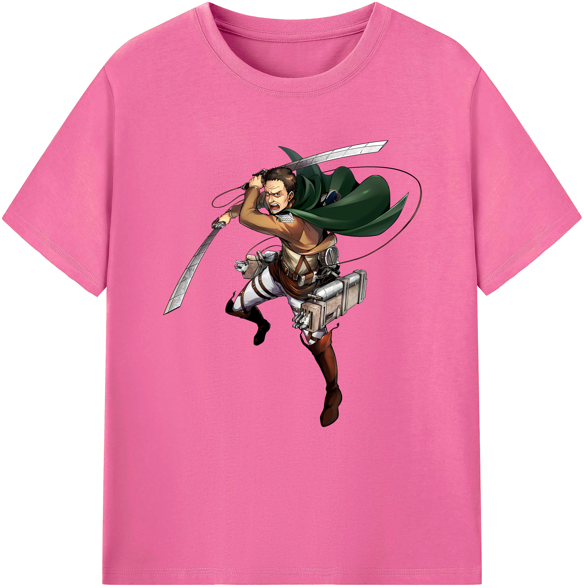 （画像用） 進撃の巨人 Attack on Titan レディースカジュアルプリントTシャツ（綿100％）
